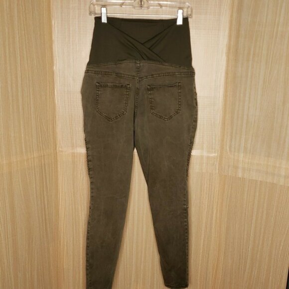 Isabel Maternity Green Skinny Jeans 4 - Picture 4 of 7